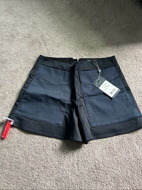 NWT Rag & Bone Black and Navy High-Waist Pocket Front Shorts
